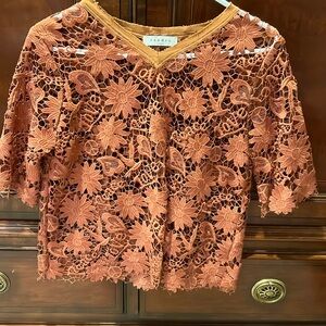 Sandro lace top size medium